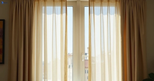 Dull dusty drapes in coogee-nsw before professional cleaning
